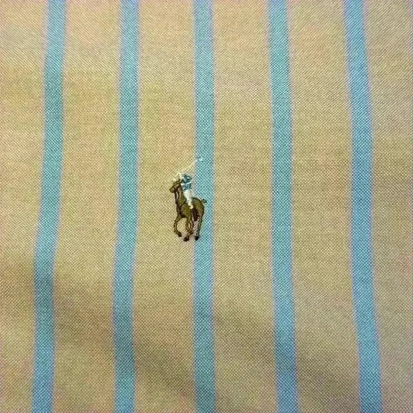 Men’s Ralph Lauren 100% Cotton Striped Long Sleeved Button Down- Size 33, 15 1/2 - Picture 8 of 12